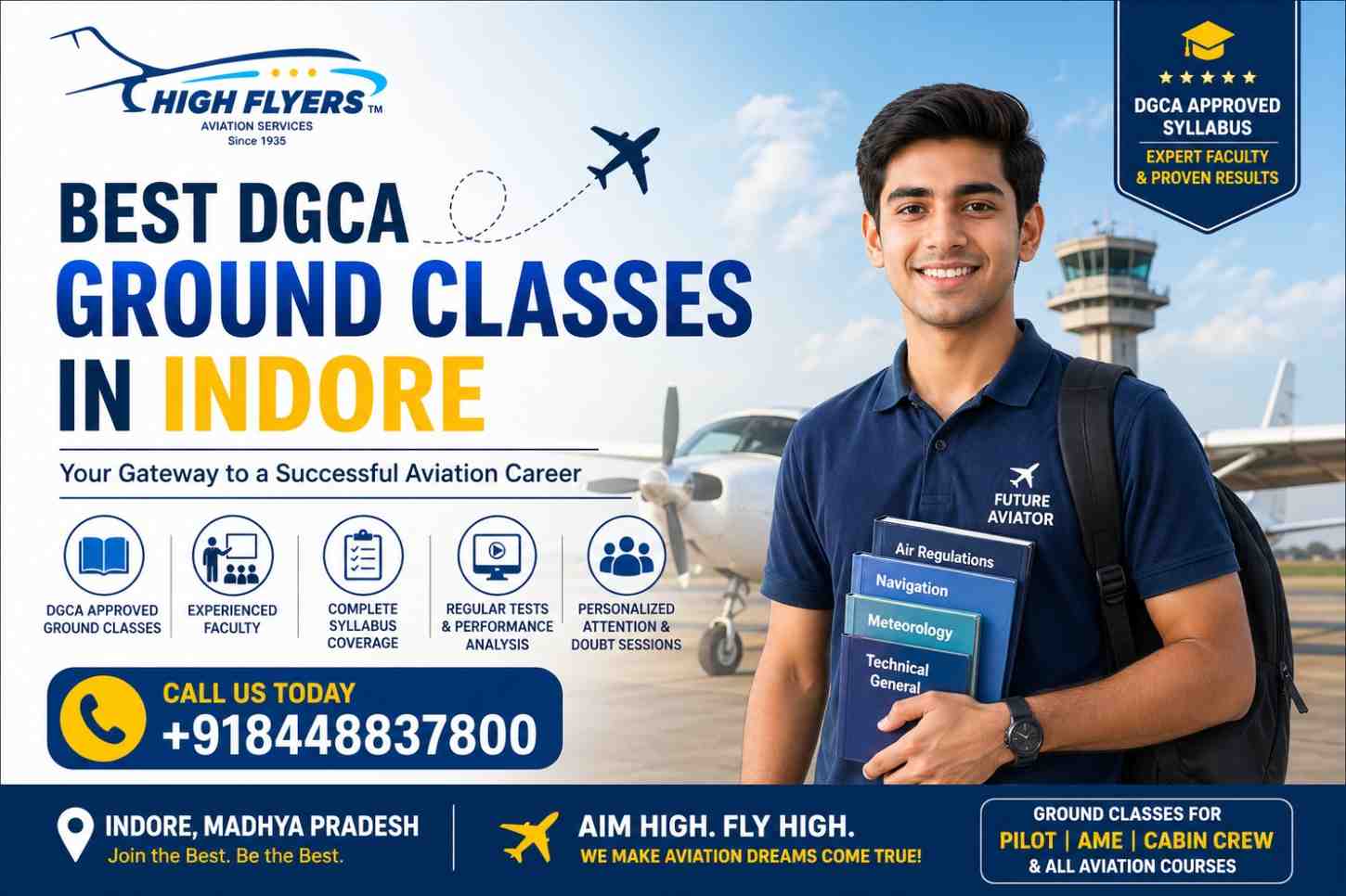 Best DGCA Ground Classes in Indore | Top Aviation Institute – thehighflyers