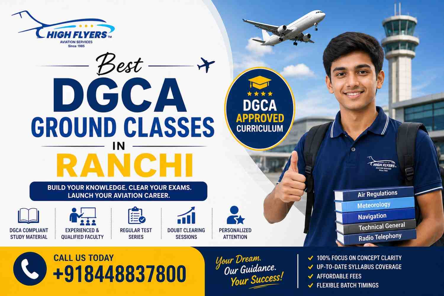 DGCA Ground Classes in Ranchi | thehighflyers
