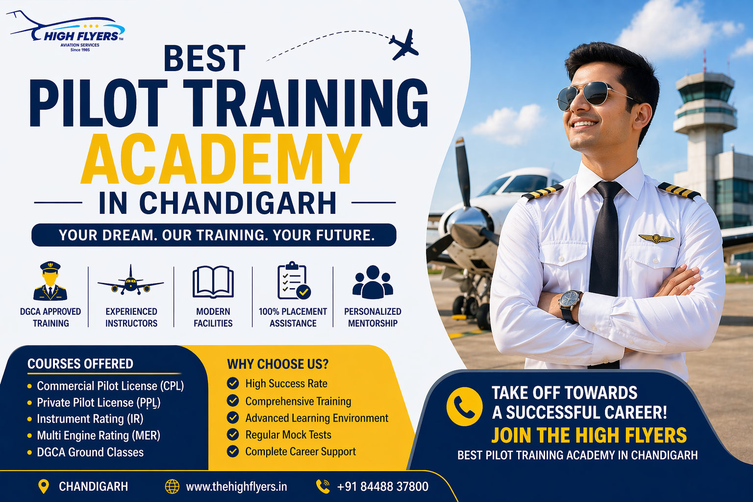 Top Pilot Training Academy in Chandigarh | thehighflyers