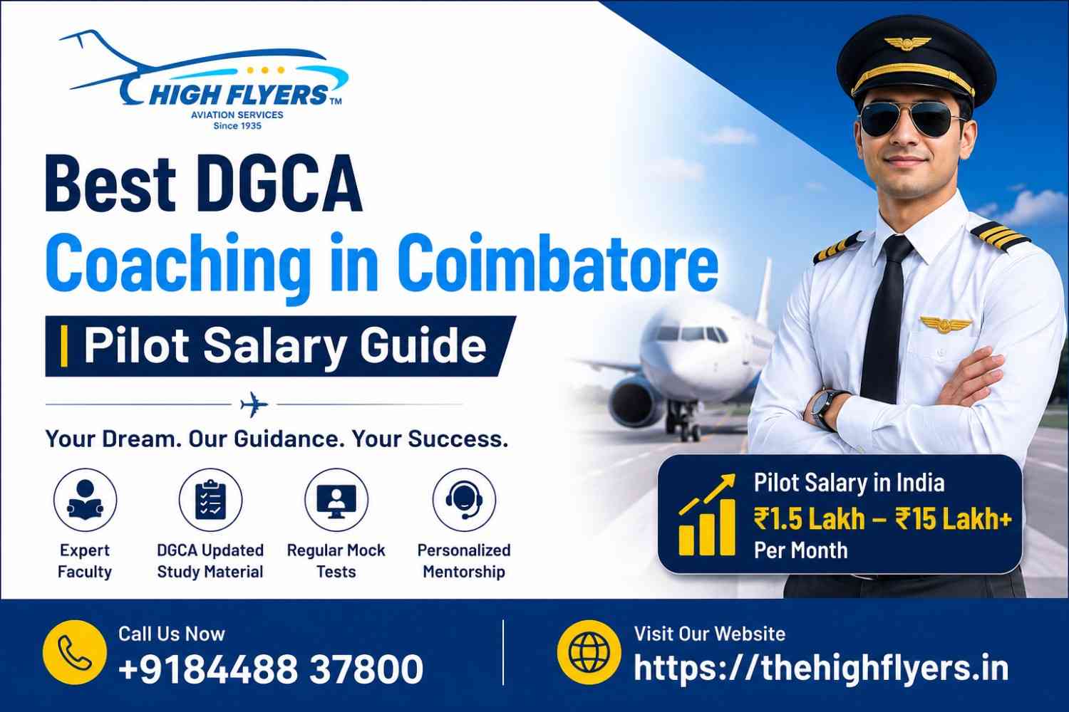 Best DGCA Coaching in Coimbatore | Pilot Salary Guide