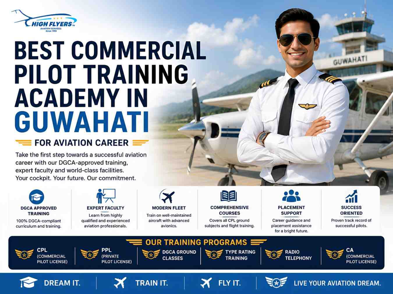 Commercial pilot training academy in Guwahati